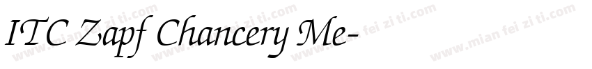ITC Zapf Chancery Me字体转换
